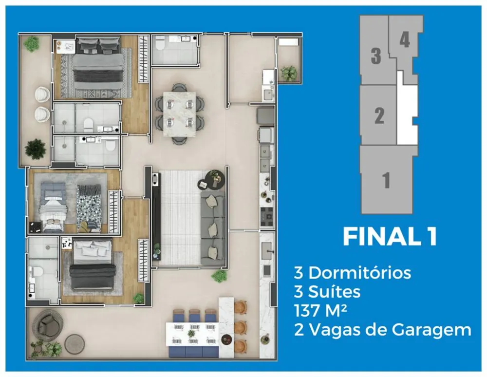 Apartamento, 3 quartos, 137 m² - Foto 15