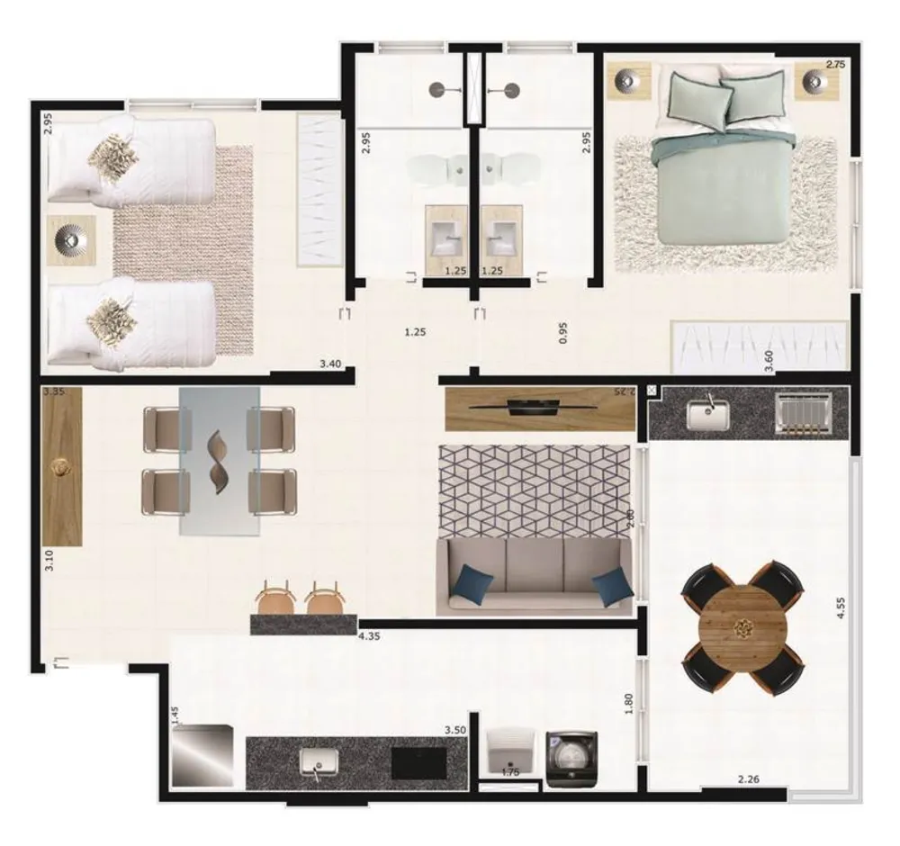 Apartamento, 2 quartos, 77 m² - Foto 11