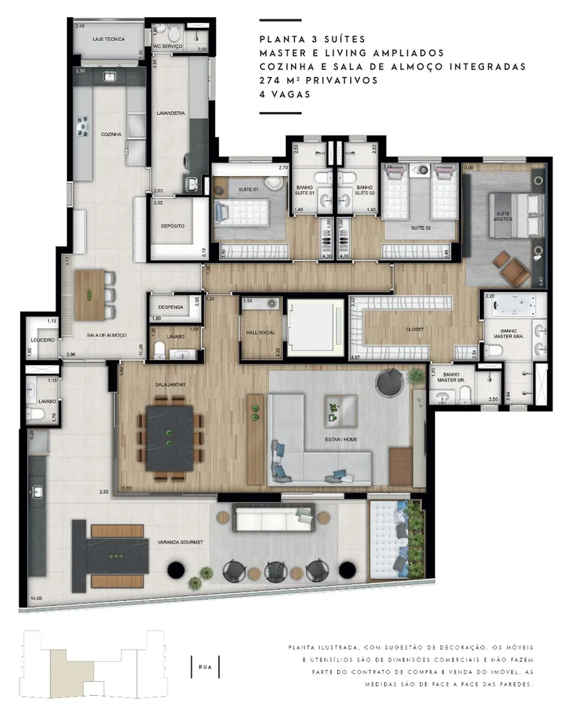 Apartamento, 4 quartos, 274 m² - Foto 6