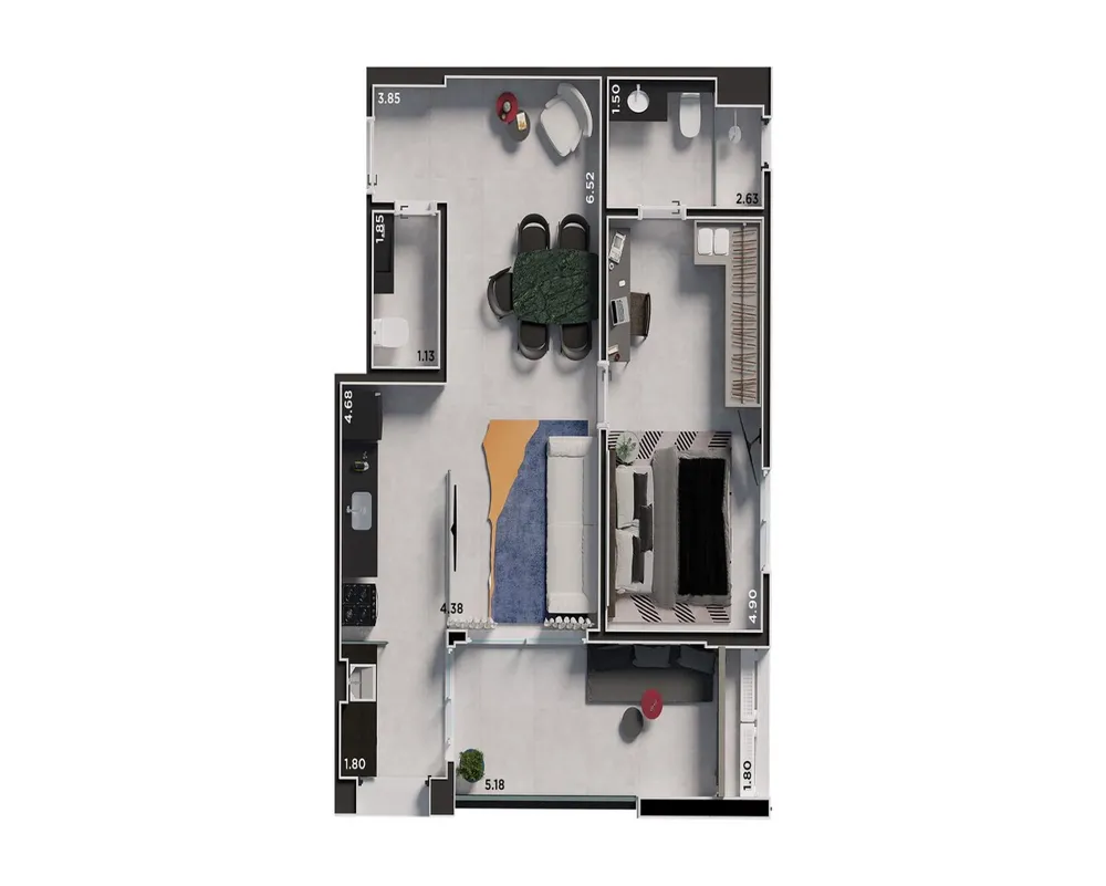 Apartamento, 2 quartos, 60 m² - Foto 6