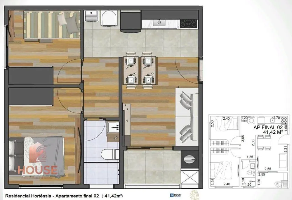Apartamento, 2 quartos, 37 m² - Foto 5