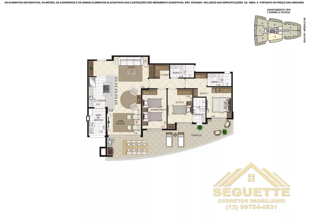 Apartamento, 3 quartos, 101 m² - Foto 6