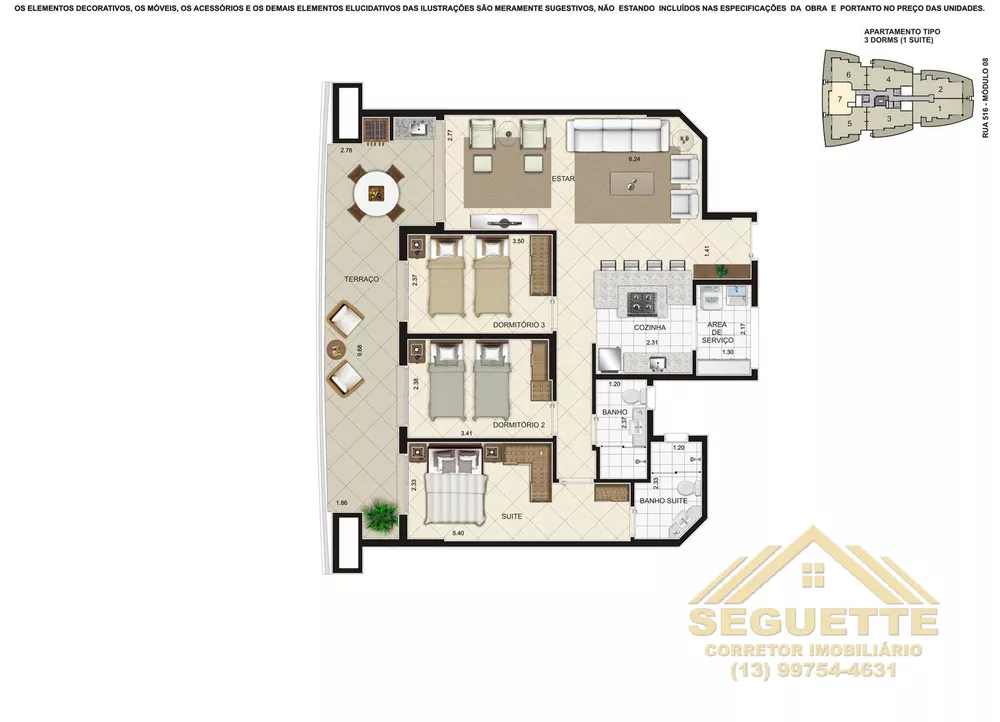 Apartamento, 3 quartos, 101 m² - Foto 7