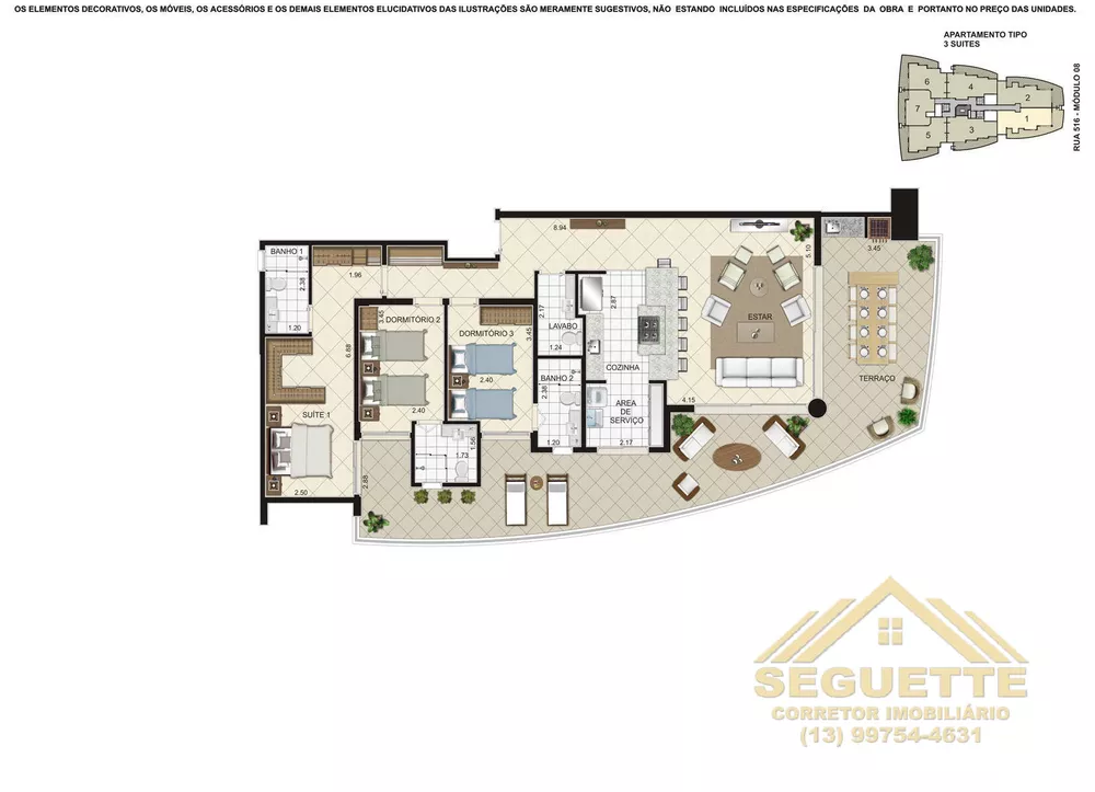 Apartamento, 3 quartos, 101 m² - Foto 8