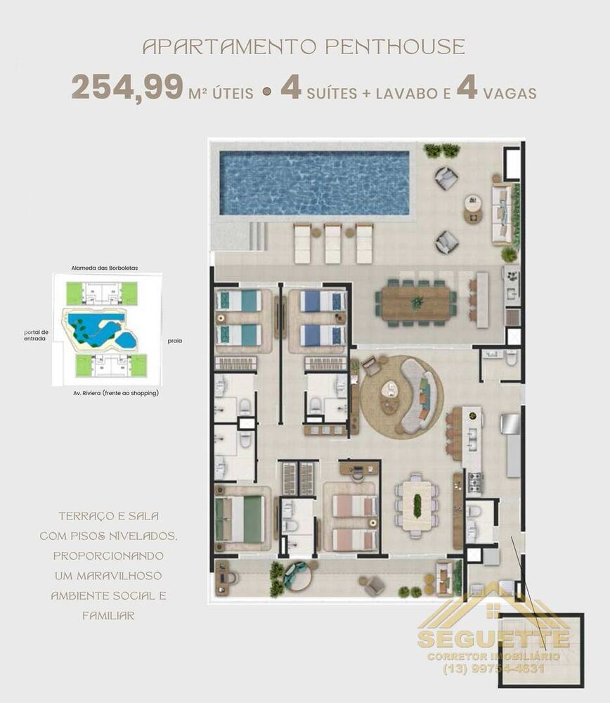 Apartamento, 3 quartos, 154264 m² - Foto 3
