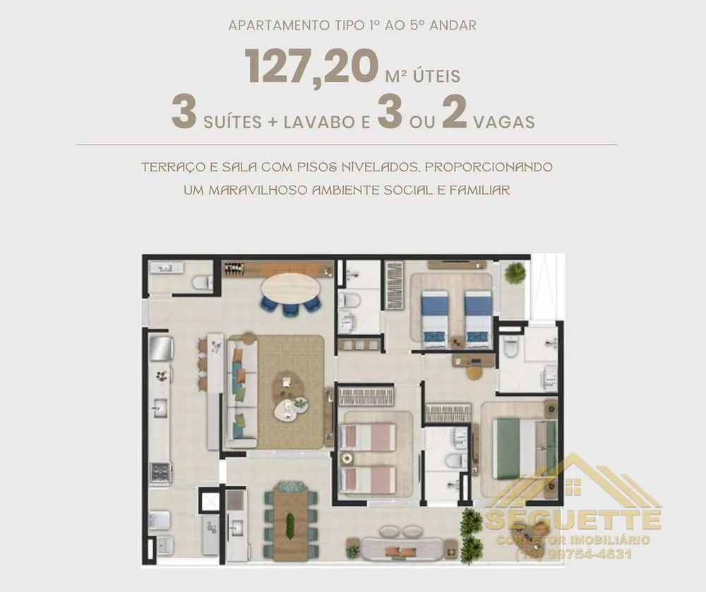 Apartamento, 3 quartos, 154264 m² - Foto 6