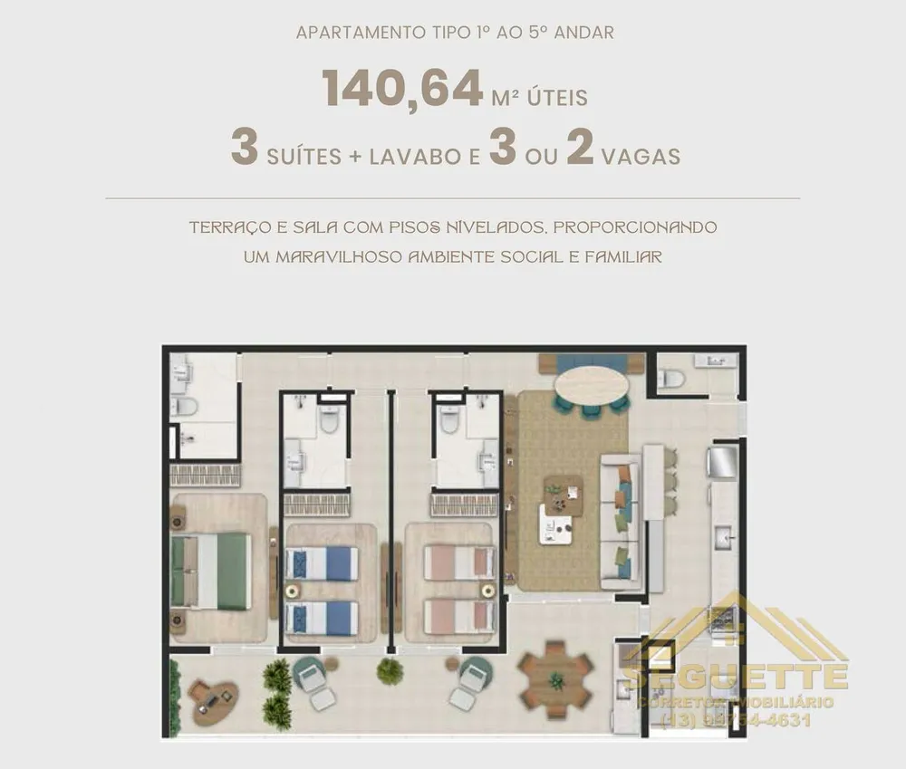 Apartamento, 3 quartos, 154264 m² - Foto 7