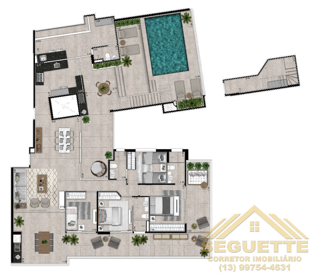 Apartamento, 4 quartos, 142163 m² - Foto 2