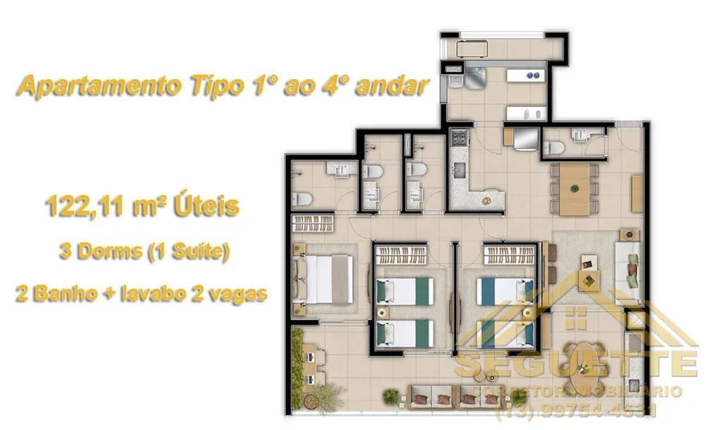 Apartamento, 3 quartos, 102255 m² - Foto 14