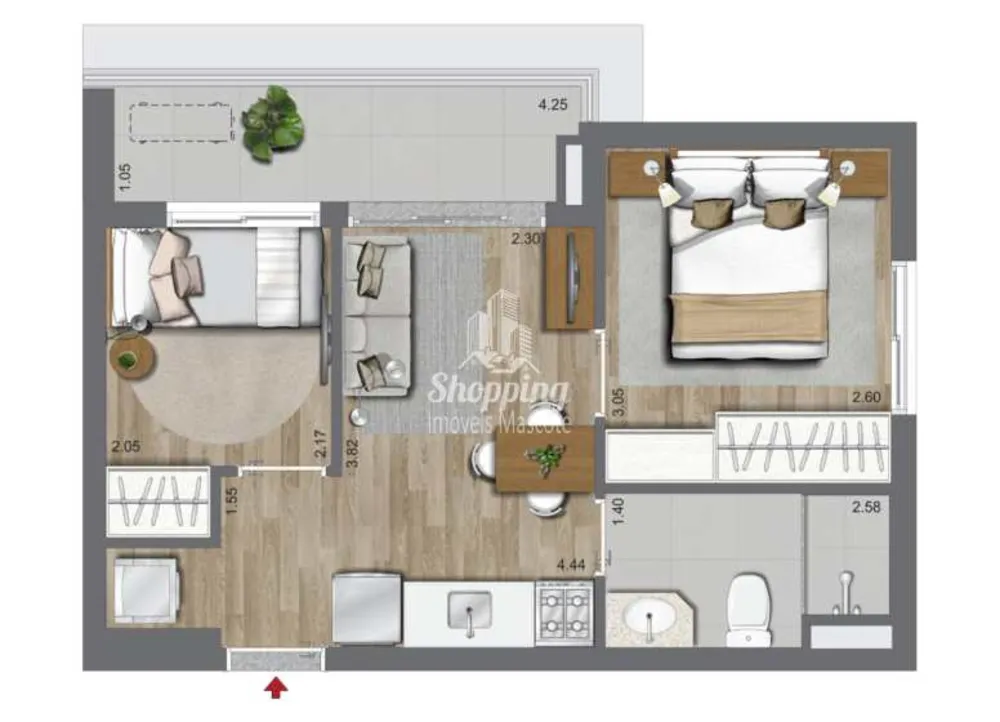 Apartamento, 2 quartos - Foto 11
