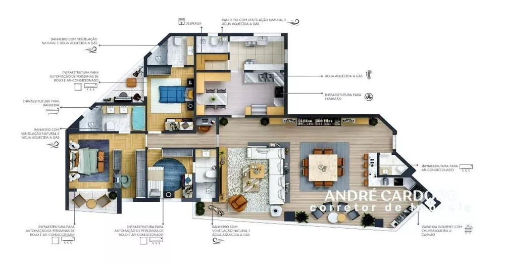 Apartamento, 4 quartos - Foto 2