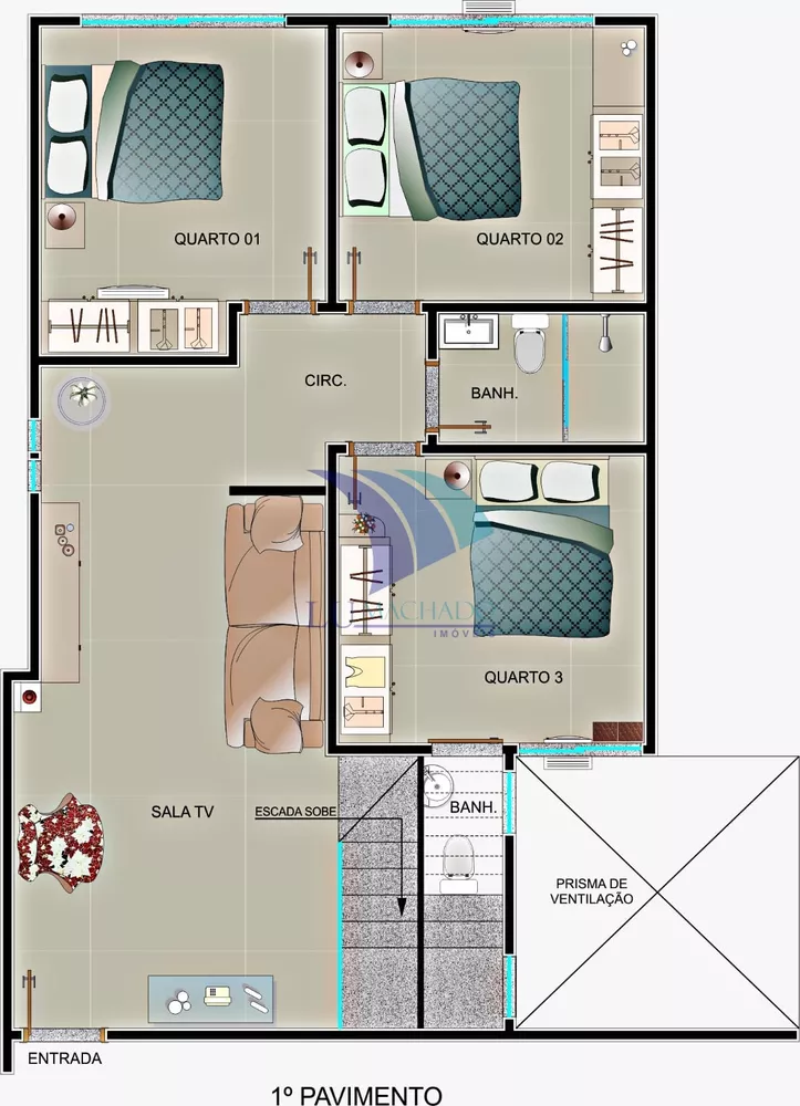 Cobertura, 3 quartos, 140 m² - Foto 10