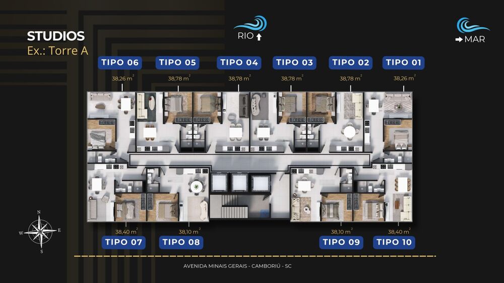 Apartamento à venda com 1 quarto, 38m² - Foto 4