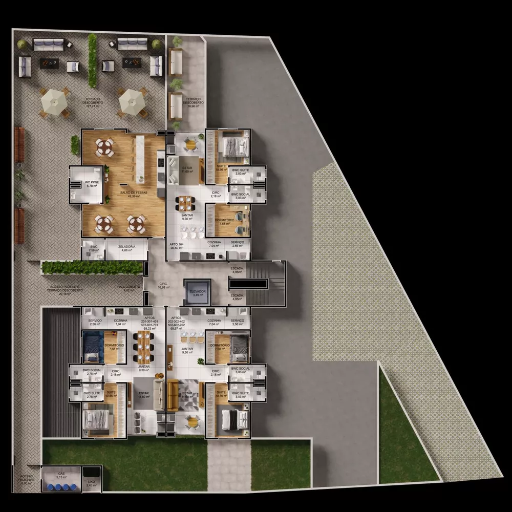 Apartamento, 2 quartos, 68 m² - Foto 8