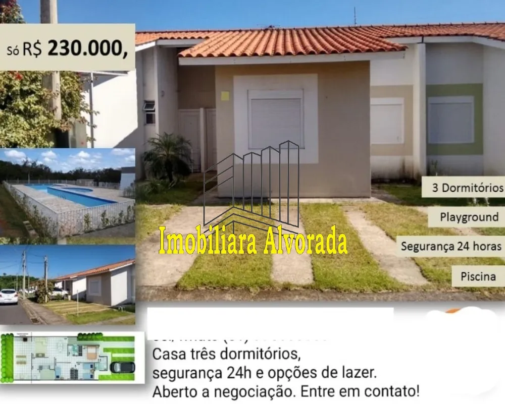 Casa, 3 quartos, 62 m² - Foto 1
