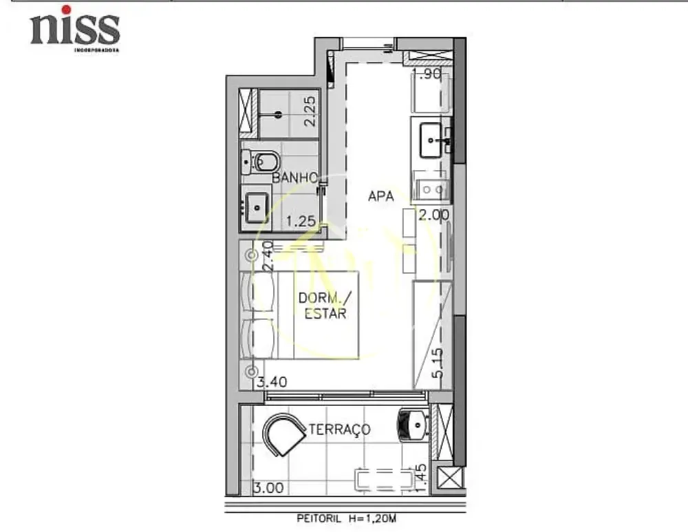 Apartamento, 1 quarto, 26 m² - Foto 11