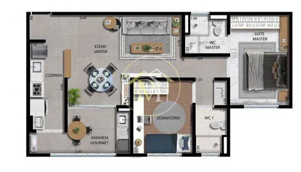 Apartamento, 2 quartos, 67 m² - Foto 10