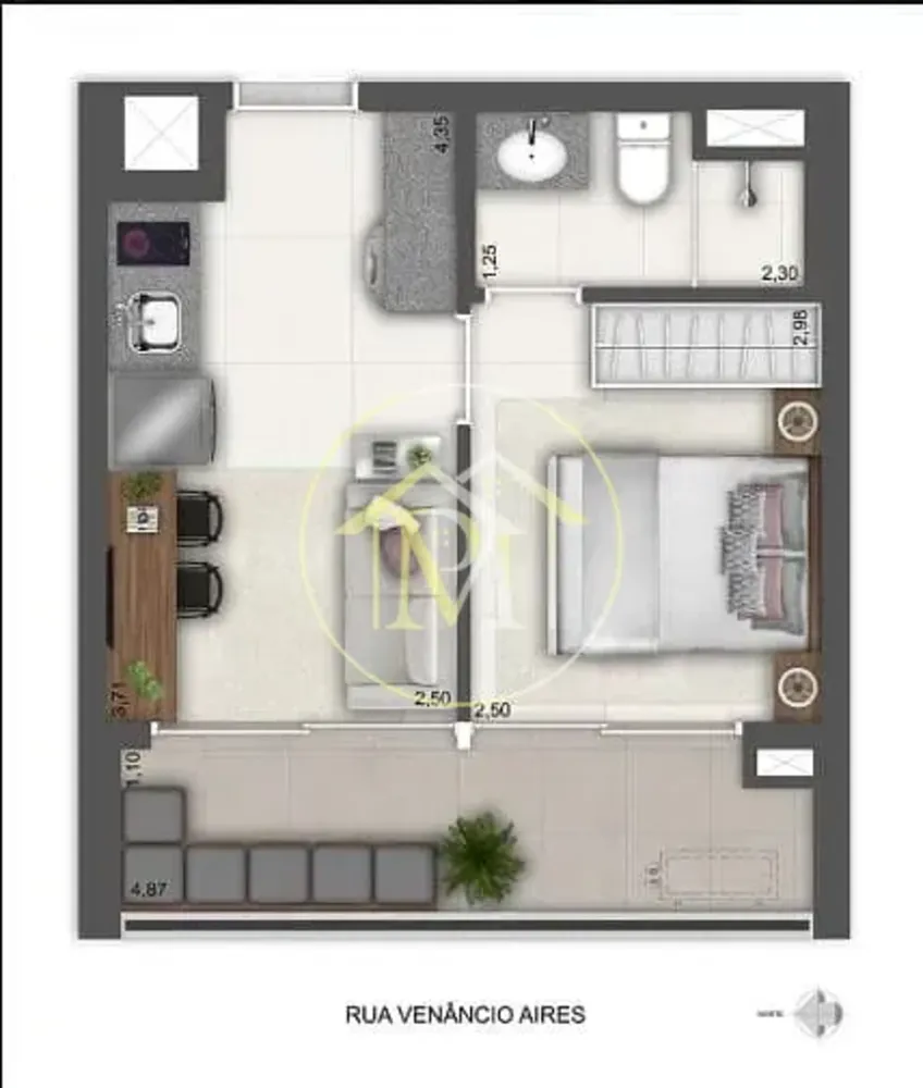 Apartamento, 1 quarto, 31 m² - Foto 9