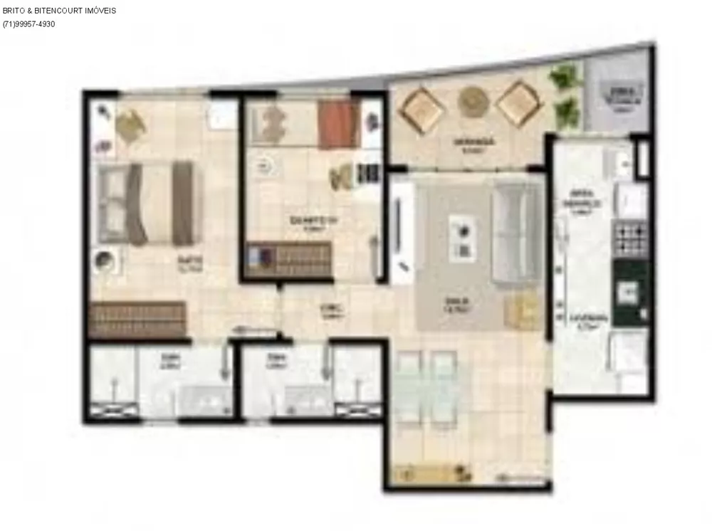 Apartamento, 2 quartos, 80 m² - Foto 19