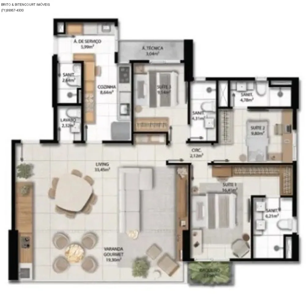 Apartamento, 2 quartos, 58 m² - Foto 16