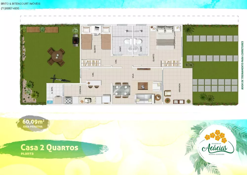 Casa, 2 quartos, 62 m² - Foto 23