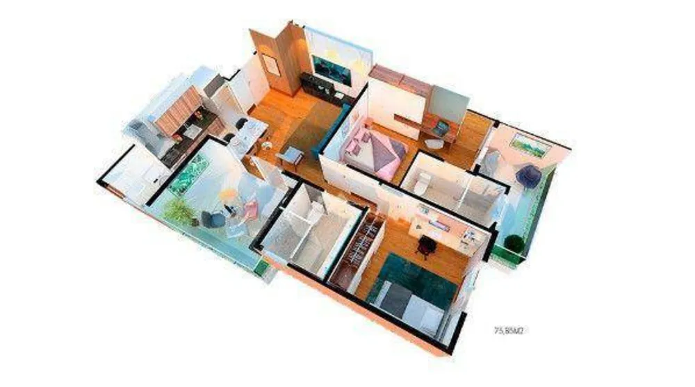 Apartamento, 2 quartos, 76 m² - Foto 8