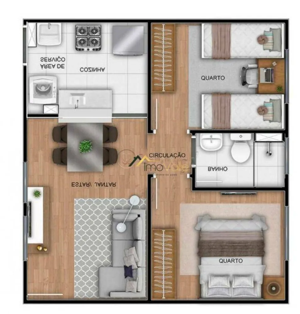 Apartamento, 2 quartos, 38 m² - Foto 2