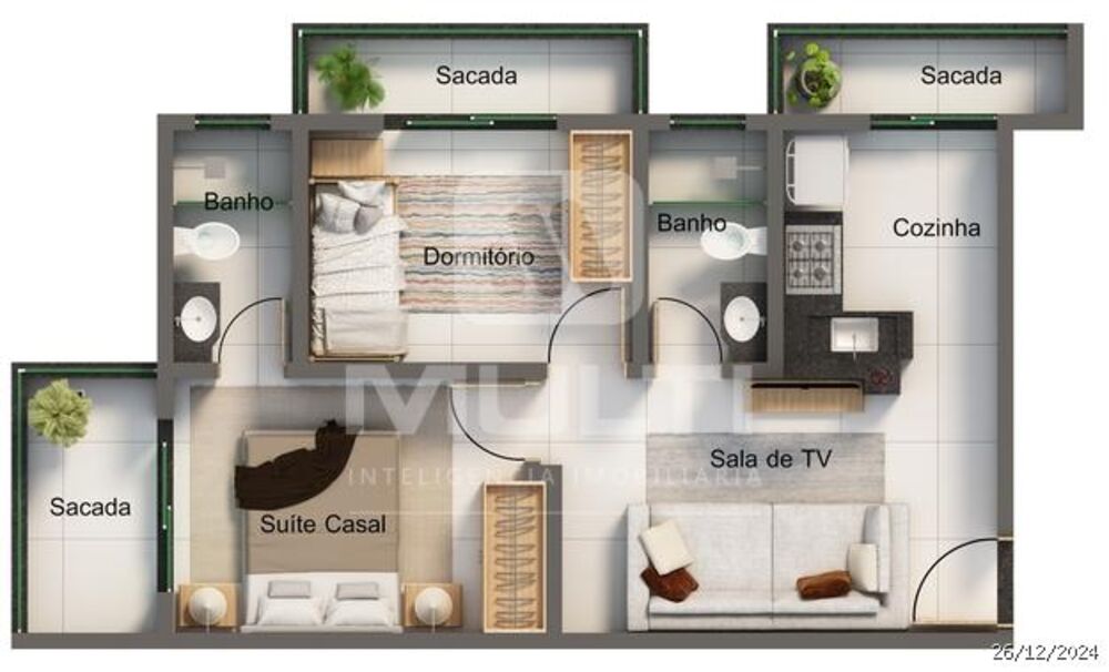 Apartamento, 2 quartos, 48 m² - Foto 7