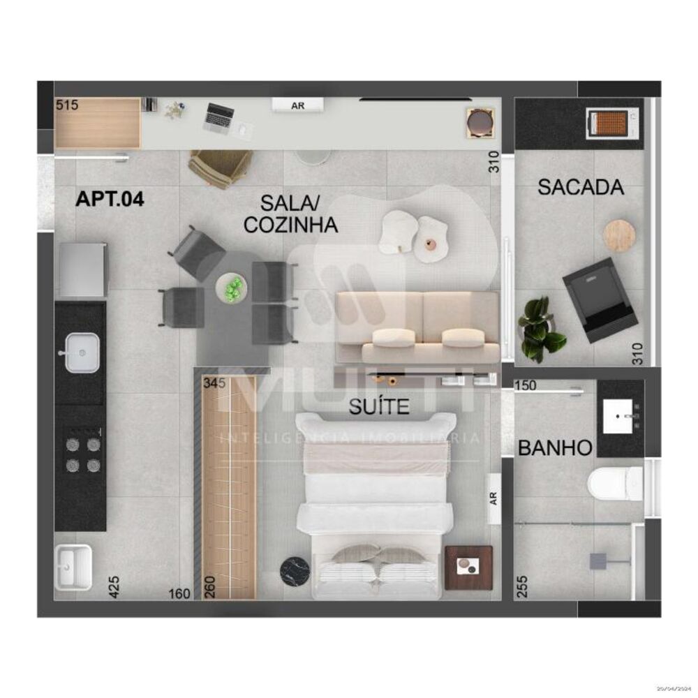 Apartamento à venda com 1 quarto, 43m² - Foto 7