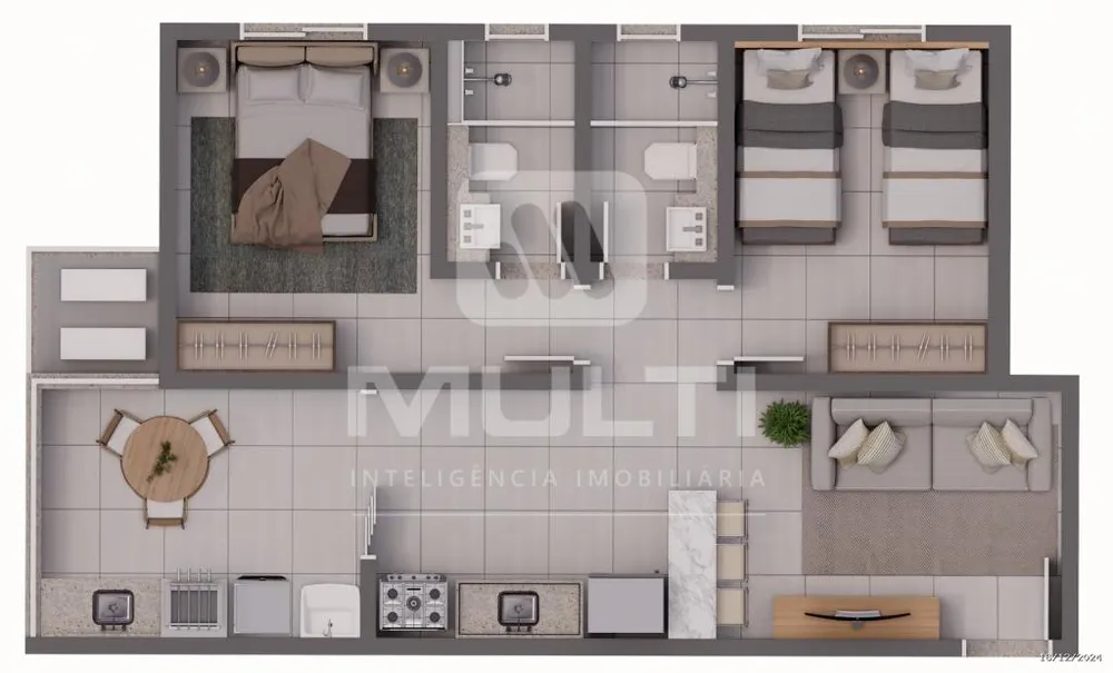Apartamento, 2 quartos, 51 m² - Foto 3