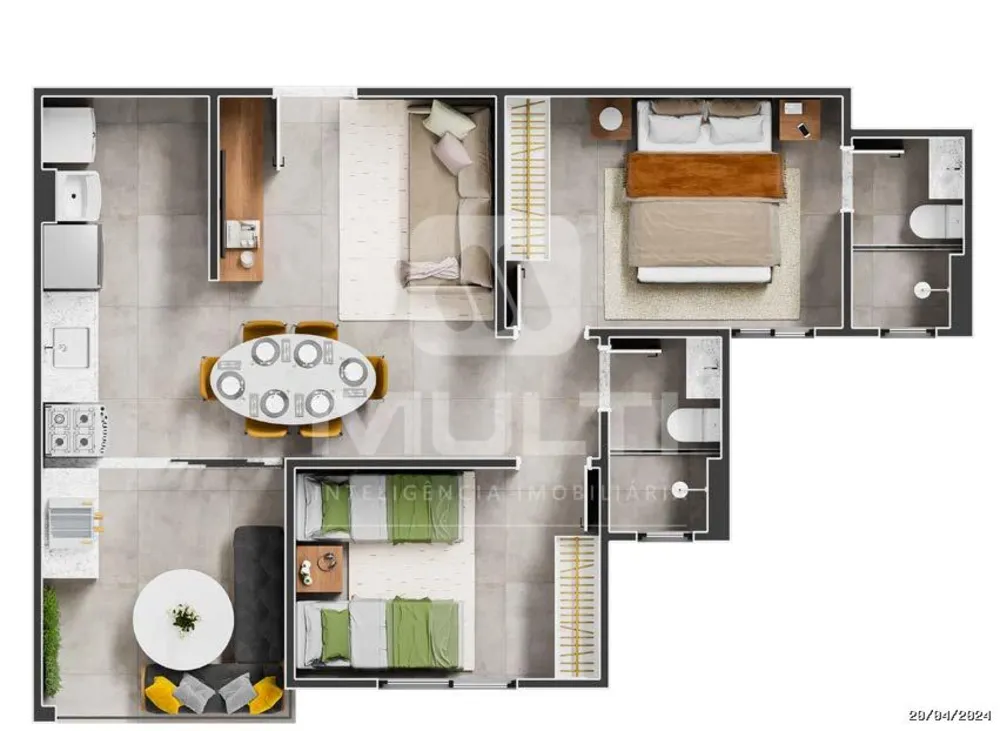 Apartamento, 3 quartos, 76 m² - Foto 6