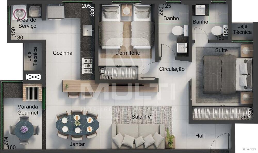 Apartamento, 2 quartos, 60 m² - Foto 12