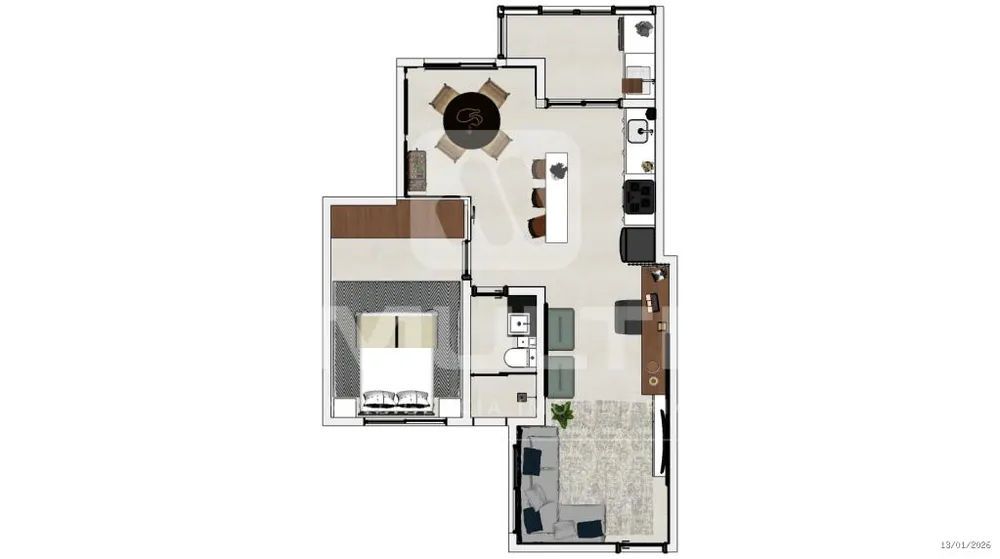 Apartamento, 2 quartos, 51 m² - Foto 9