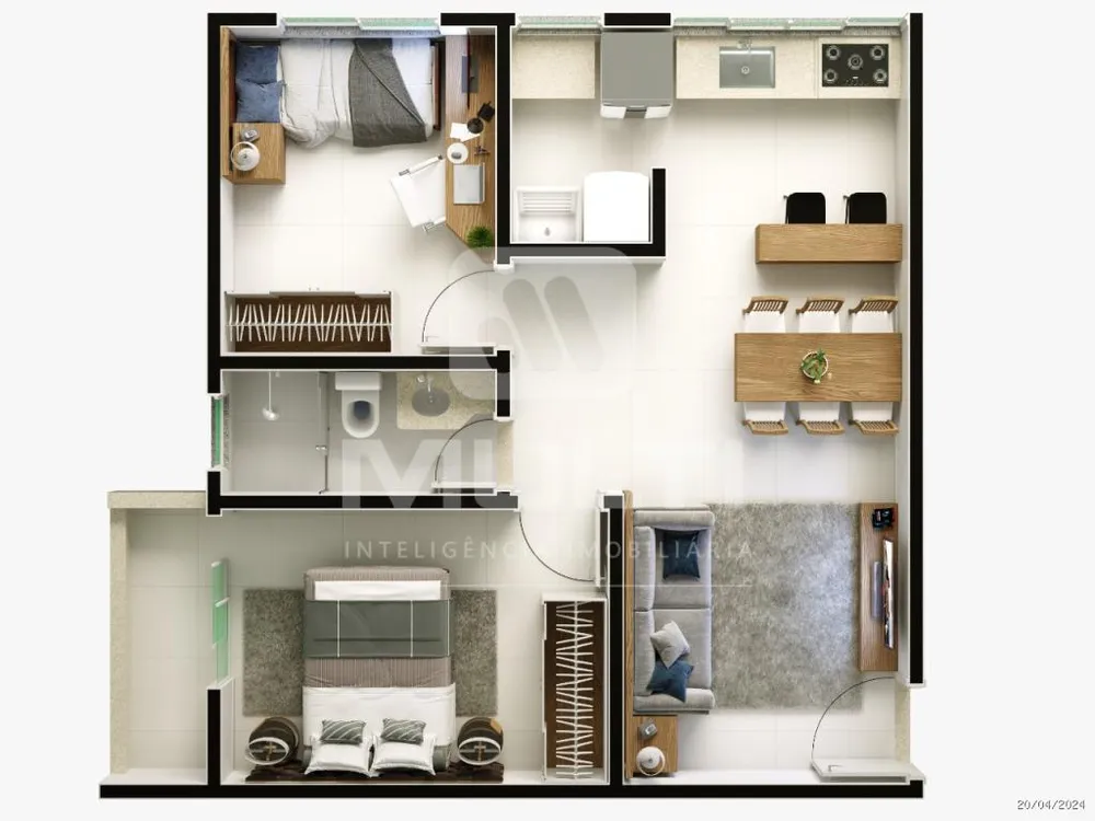 Apartamento, 2 quartos, 51 m² - Foto 7