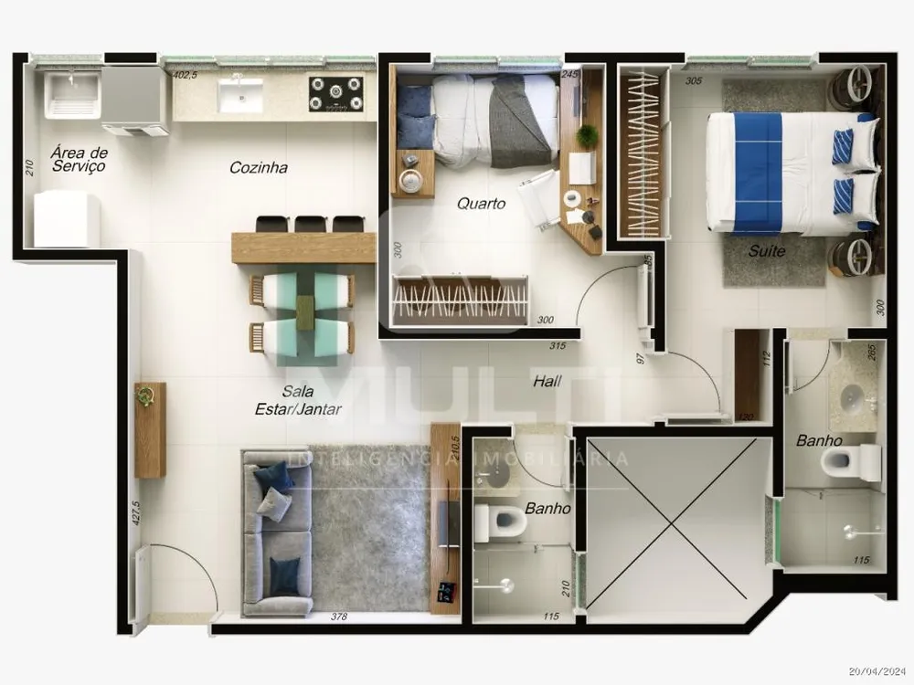 Apartamento, 2 quartos, 51 m² - Foto 4