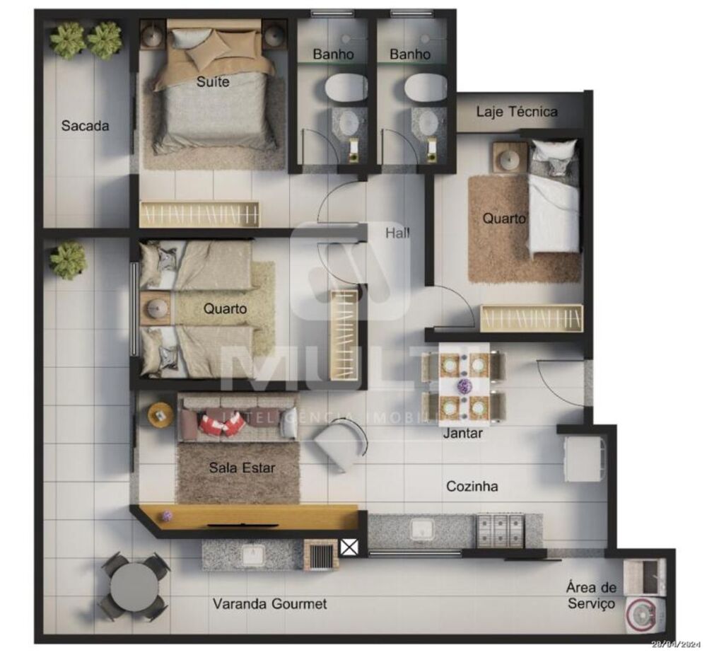 Apartamento, 3 quartos, 83 m² - Foto 5