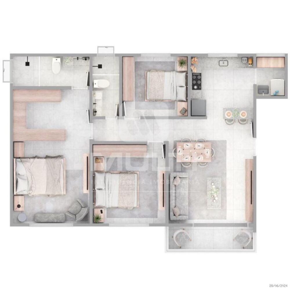 Apartamento, 3 quartos, 115 m² - Foto 2