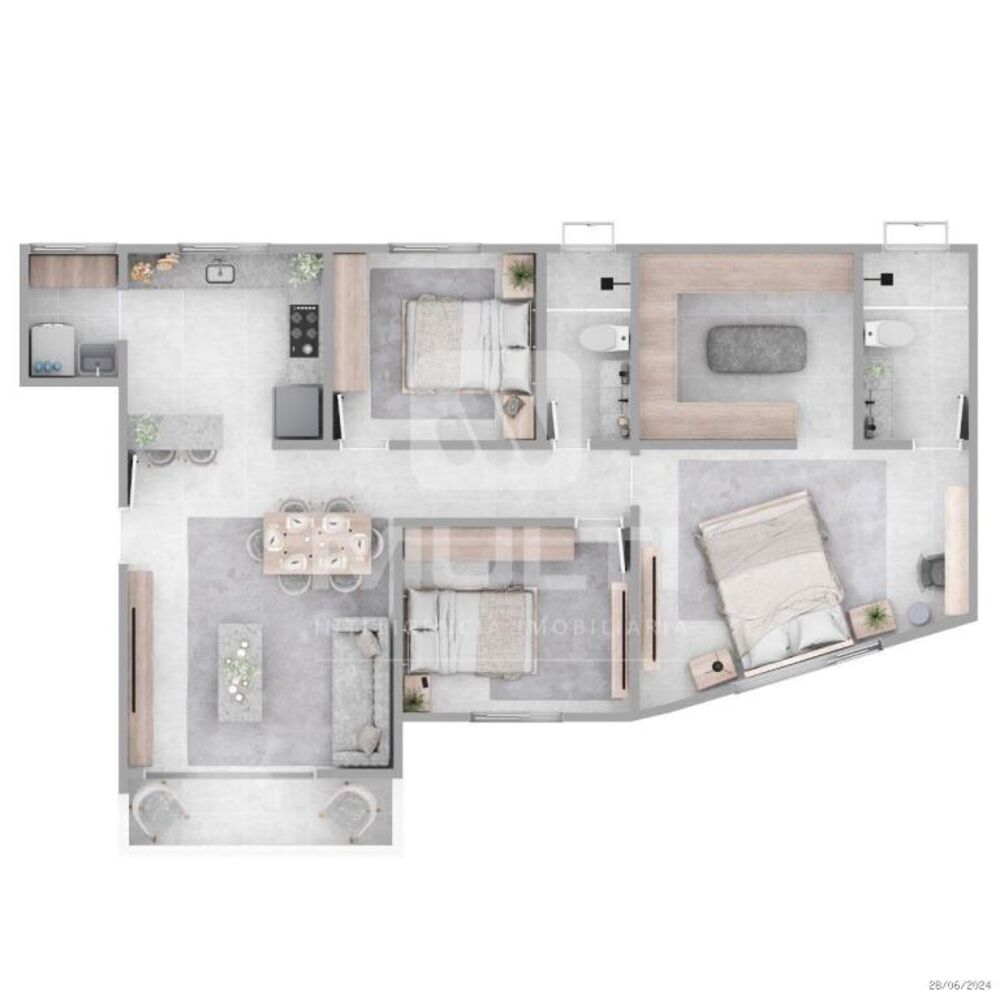 Apartamento, 3 quartos, 115 m² - Foto 1