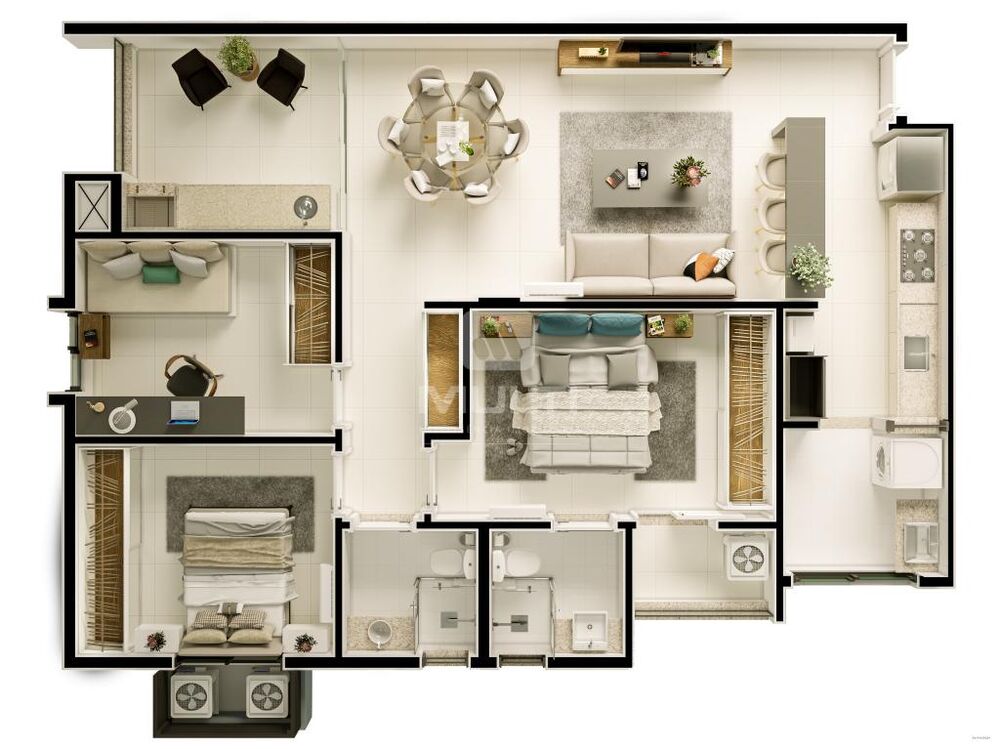 Apartamento, 3 quartos, 90 m² - Foto 3