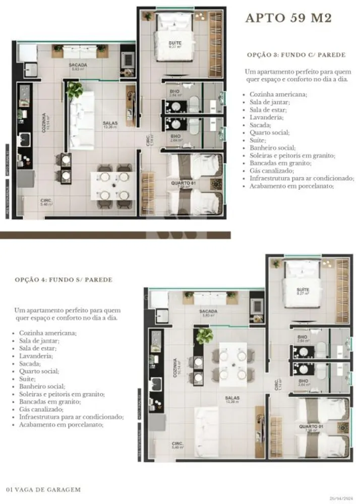 Cobertura, 3 quartos, 129 m² - Foto 6