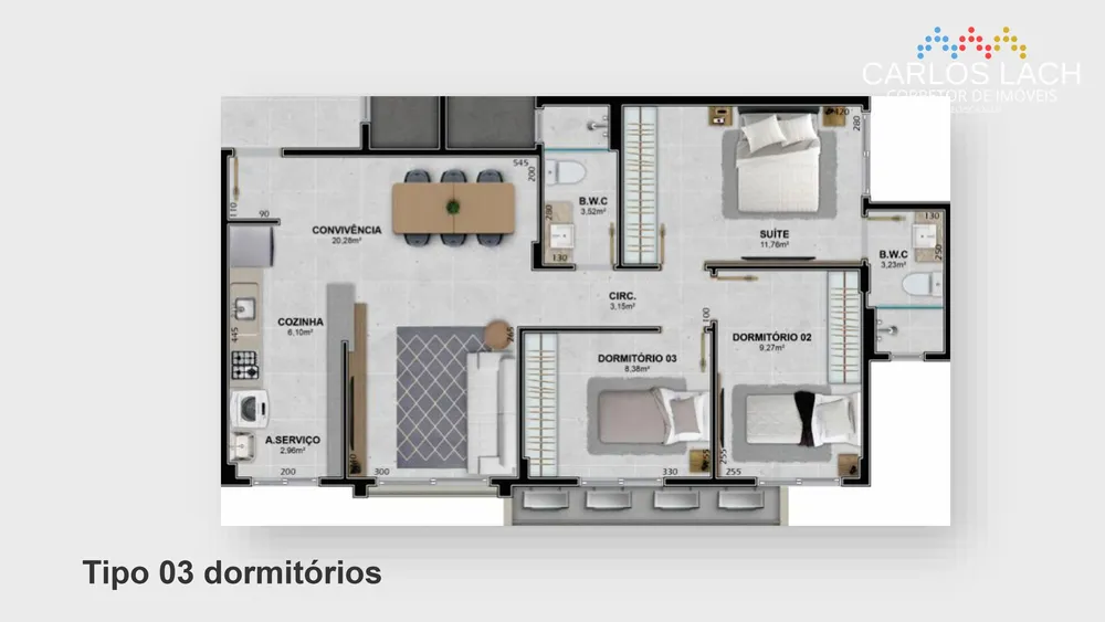 Apartamento, 3 quartos, 80 m² - Foto 12