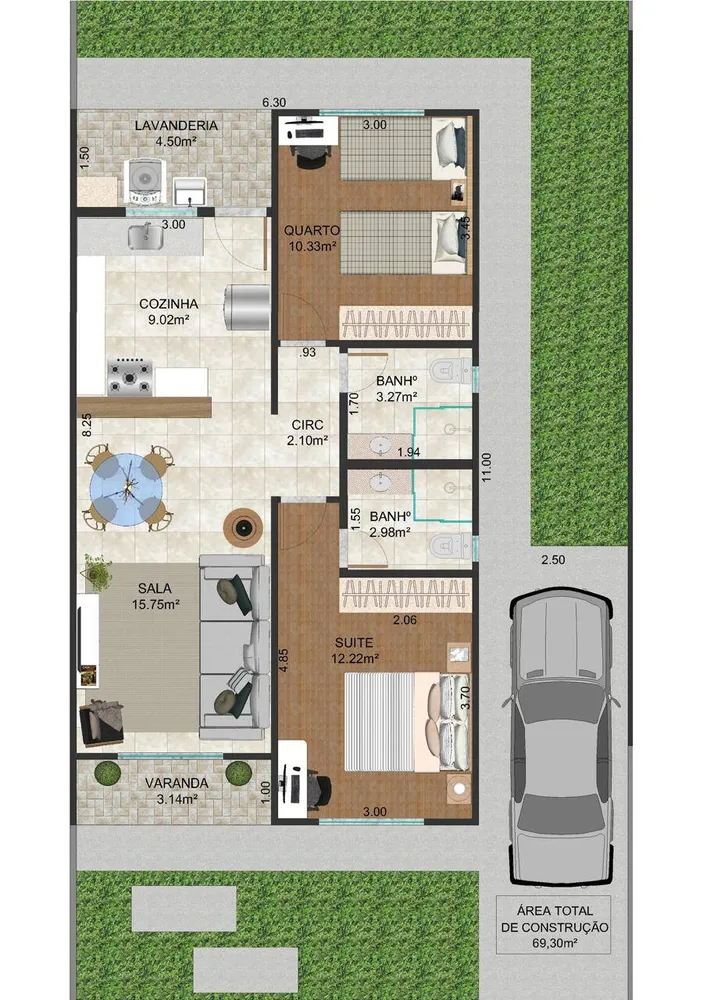Casa, 2 quartos - Foto 4