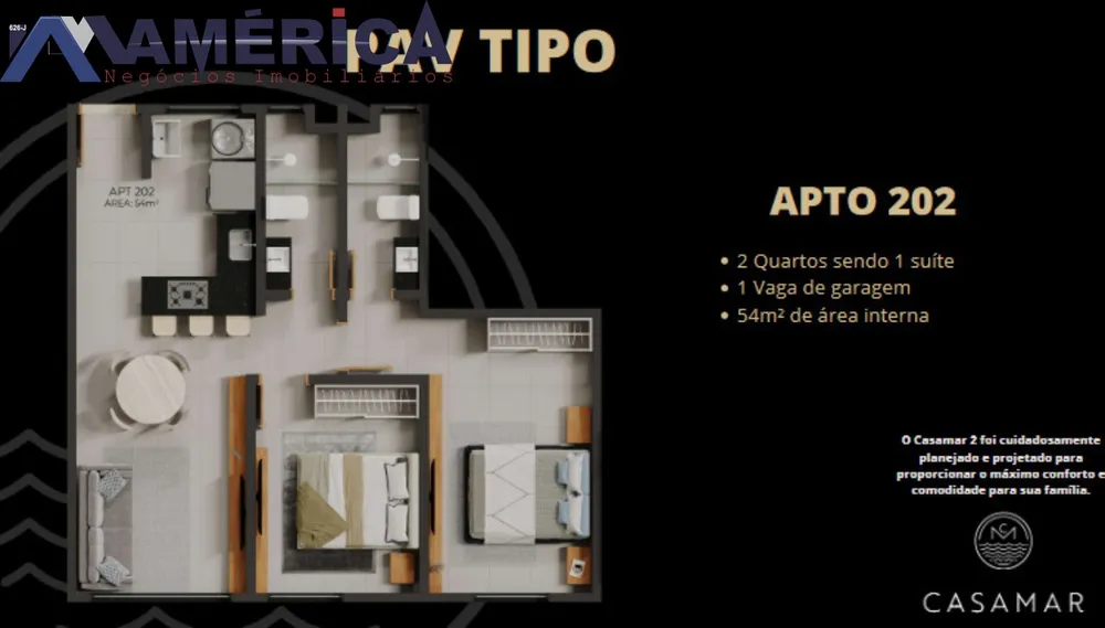 Apartamento, 2 quartos, 54 m² - Foto 7