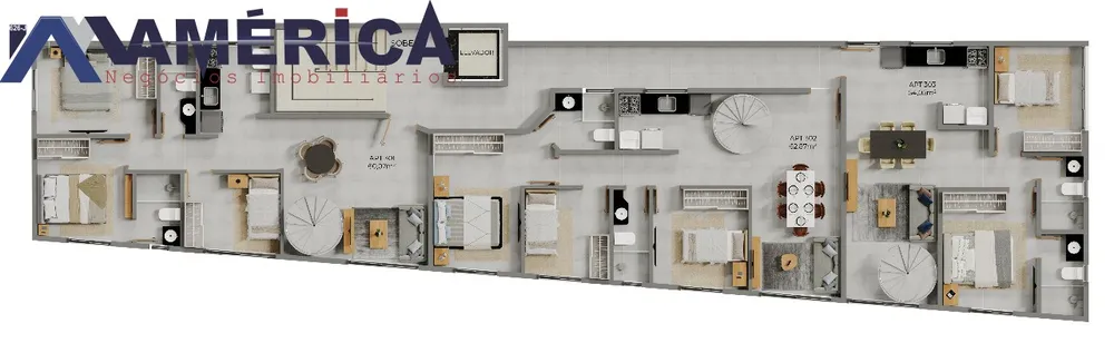 Apartamento, 2 quartos, 46 m² - Foto 1