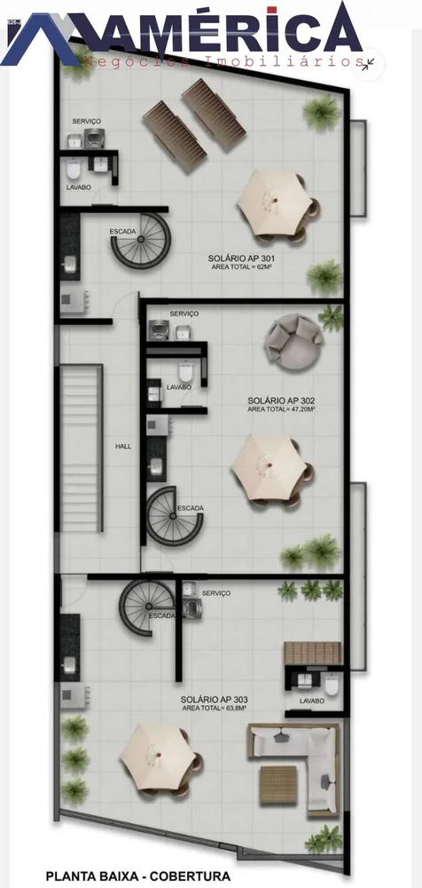 Cobertura, 2 quartos, 97 m² - Foto 3