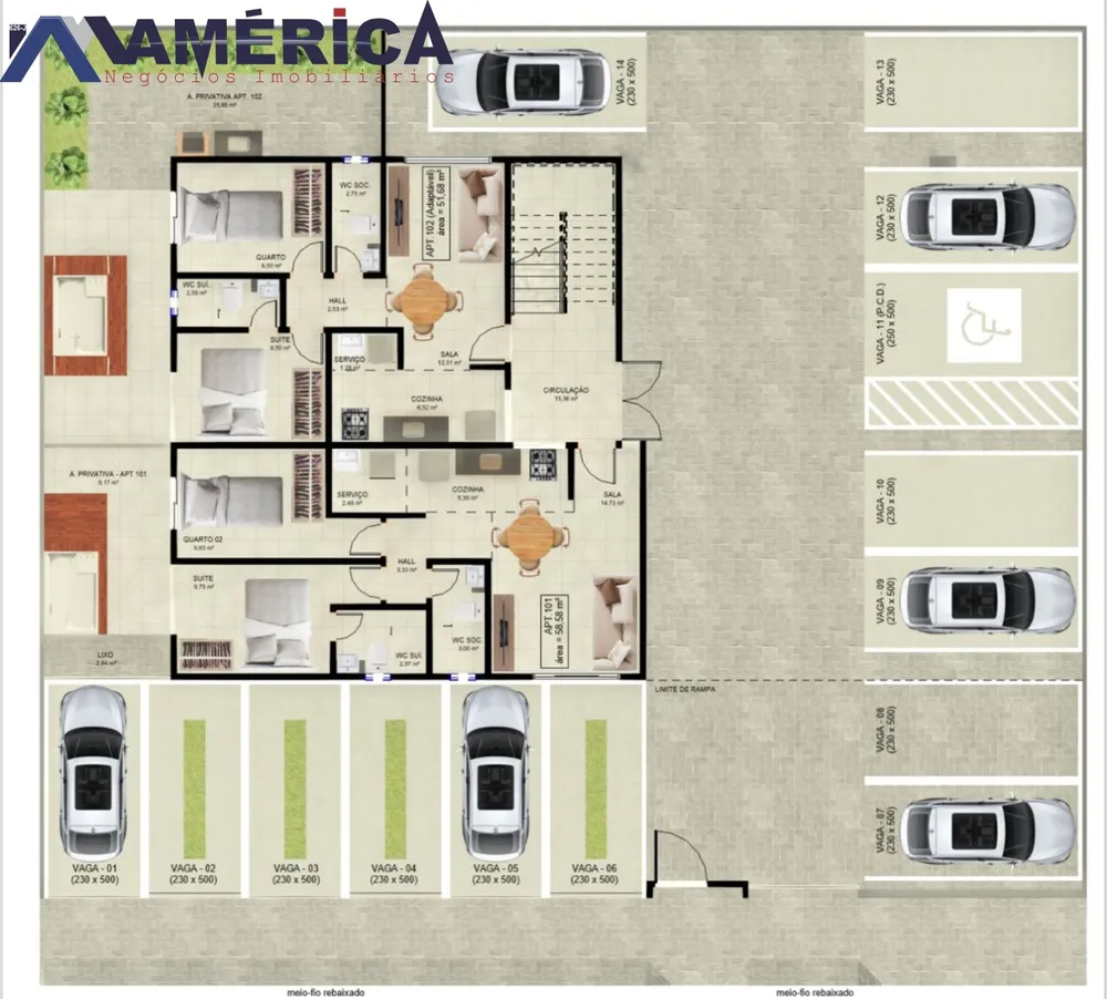 Apartamento, 2 quartos, 51 m² - Foto 1