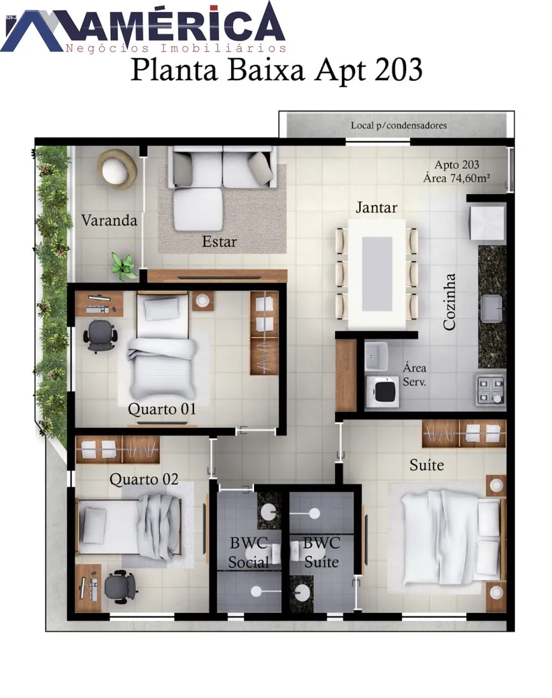Apartamento, 2 quartos, 66 m² - Foto 12