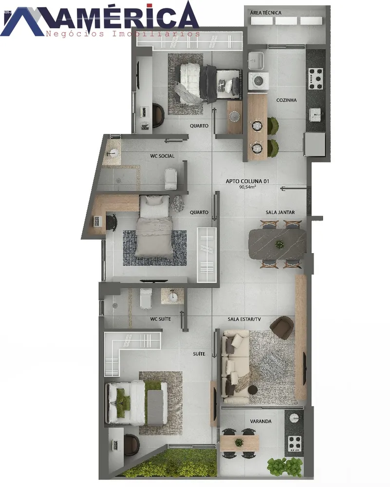 Apartamento, 3 quartos, 85 m² - Foto 5