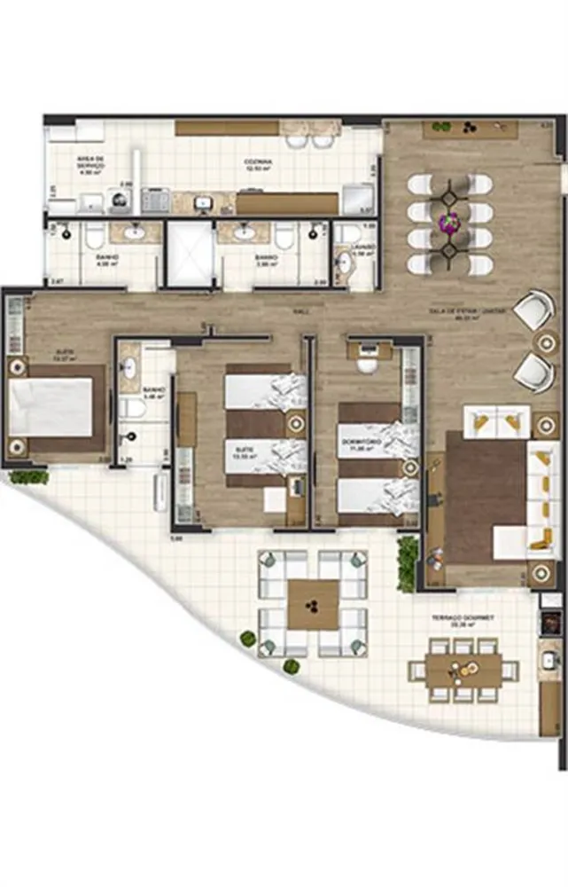 Apartamento, 3 quartos, 163 m² - Foto 11