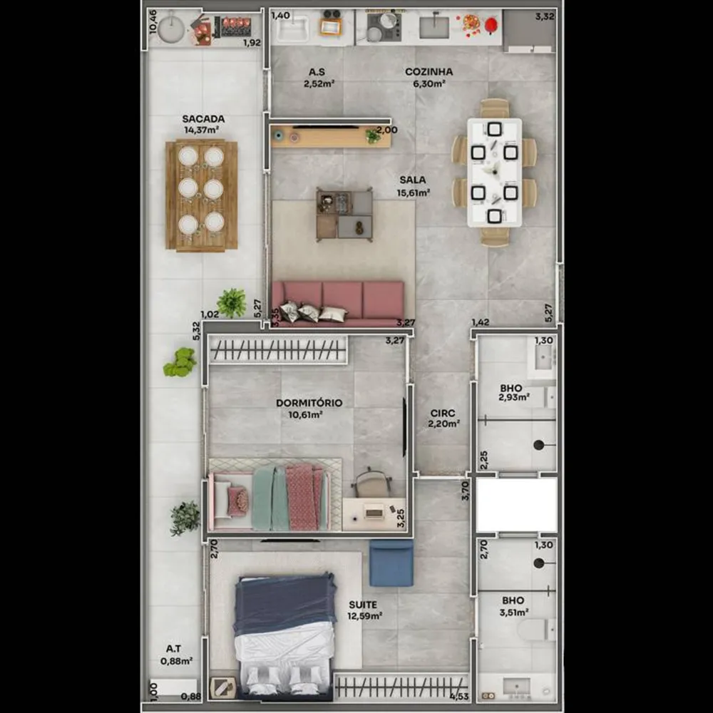 Apartamento, 2 quartos, 80 m² - Foto 6